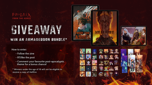 bnhaphoenixzine:Love post-apocalyptic AUs? Stand a chance to win a free copy of Phoenix: Armageddon,
