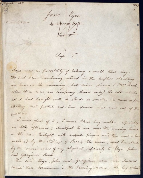 wrappedallinwoe: ‪Charlotte Brontë, Jane Eyre, 1847.‬