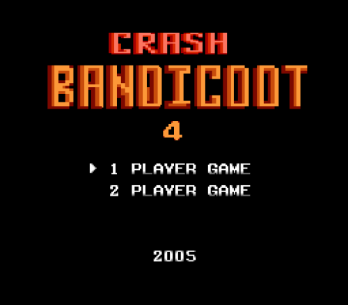 wereware:Crash Bandicoot 4 (NES)