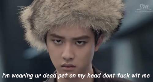 kyung-soo:  do u ever feel like kyungsoo in teasers is him saying “no&quot;