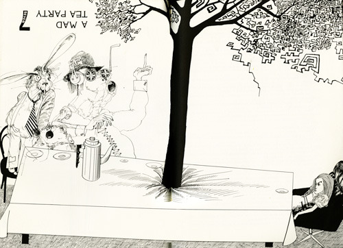 Ralph Steadman’s illustrations for Alice in Wonderland