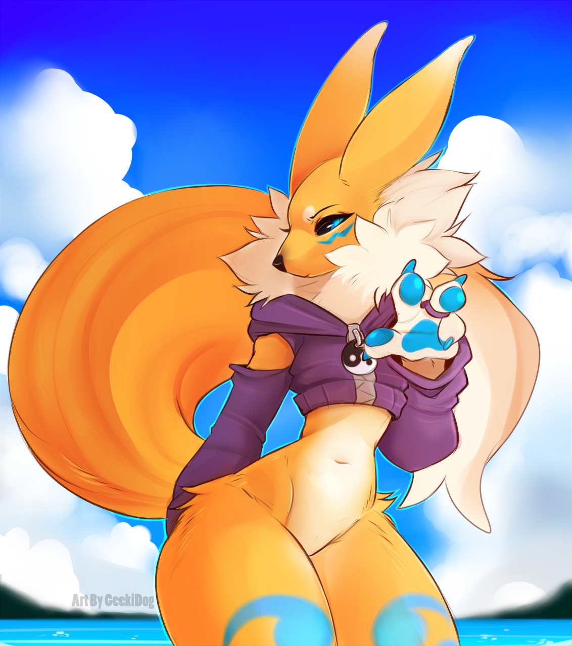 furrywolflover:   Renababe - by GeekiDog   c: