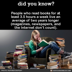 did-you-kno:  People who read books for at