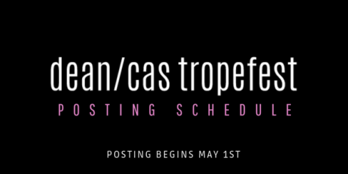 deancastropefest: Get ready for two weeks of your favorite tropes!  Our authors and artists are