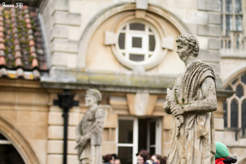 Statues at the Roman Baths, more photos here.