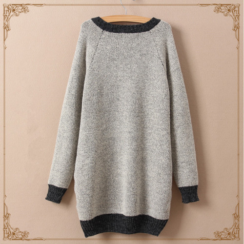 Kitten Round Neck Long-Sleeved Knit Sweater - $33.70