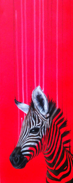 louisemcnaught:  &lsquo;Hey Baby!&rsquo;(acrylic, spray paint and oil on canvas) SOLD thanks