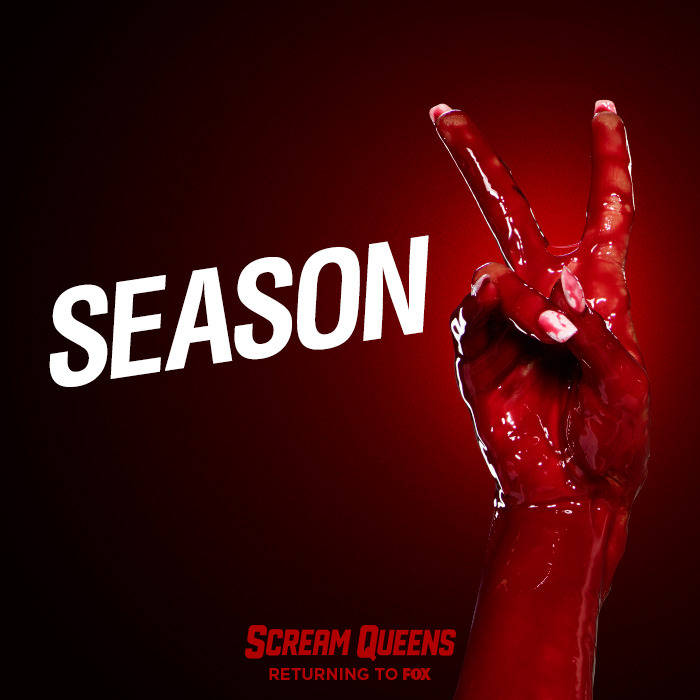 surprisebitch:  FOX has renewed the comedy-horror series SCREAM QUEENS for a second