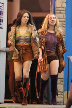 fuocosofferma:  Amanda Seyfried and Juno Temple. Lovelace (2013, Robert Epstein and Jeffrey Friedman). 