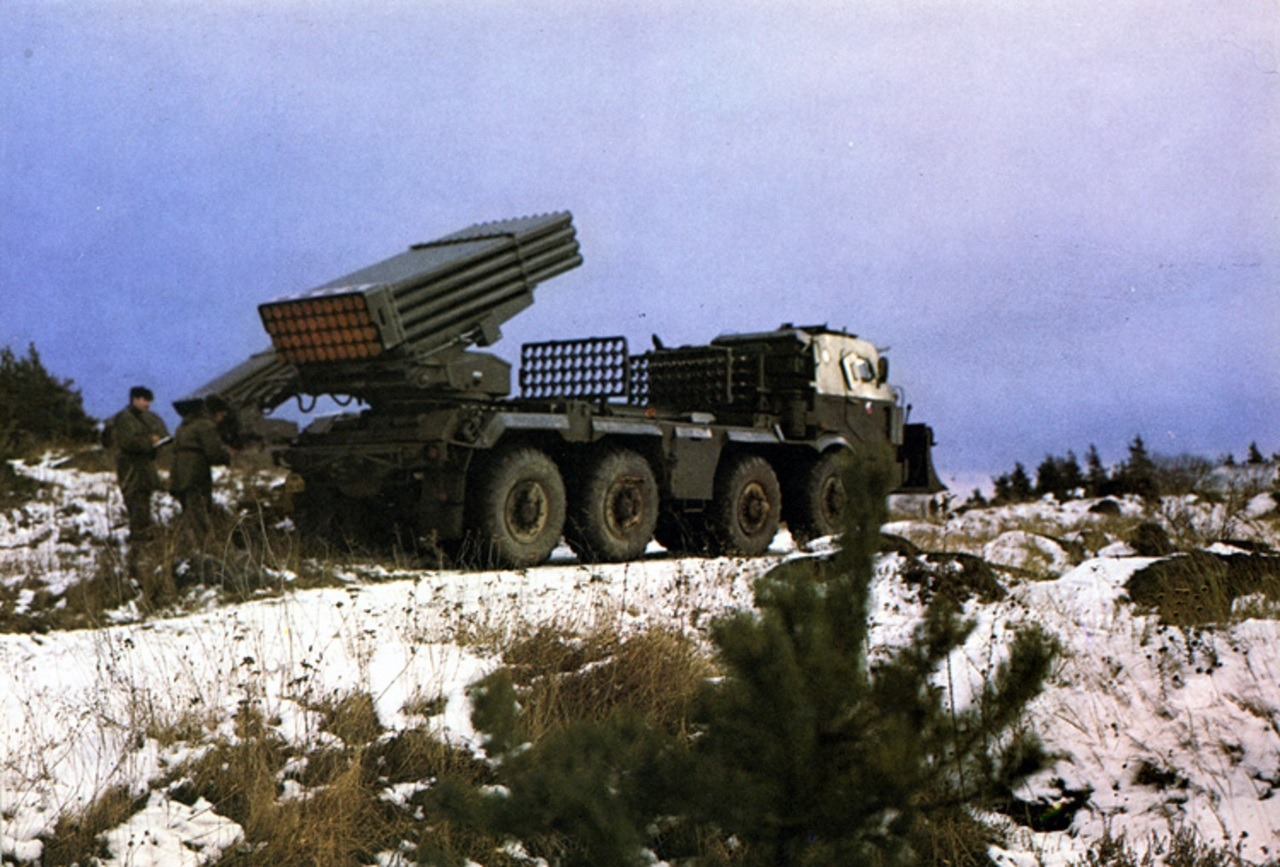 RM-70 multiple rocket launcher of the Czechoslovak People`s Army.