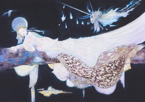 redlipstickresurrected:Yoshitaka Amano aka 天野喜孝 (Japanese, b. 1952, Shizuoka, Shizuoka Prefecture, J