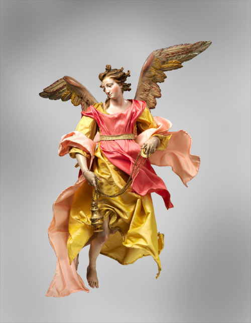 Giuseppe Sanmartino, Angel for a Neapolitan Christmas crib scene, second half 18th century. Polychro