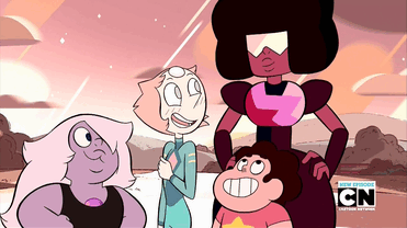 queering-gems:  korras-gem:  Look how happy she is Garnet isn’t mad at her anymore  Can you imagine how proud Garnet is in this moment though, Pearl’s finally learning to “be her own gem” 