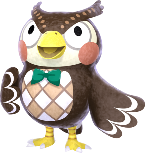 Blathers from Animal Crossing, for @multipurpose-room(sources:  x x x  x x 