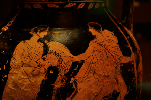 greek-museums:Archaeological Museum of Arta:Two red-figure pelikes used as cinerary urns. (5th centu