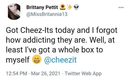 I&rsquo;ll share anything but I won&rsquo;t share my Cheez-Its #sorrynotsorry www.in