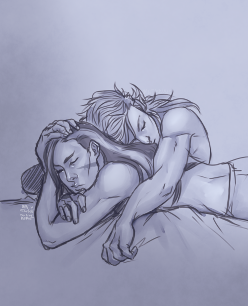 mintyskulls:  A pose practice thing, I have no idea why anyone would nap like this but yeahDo not repost, edit, crop, or use without credit/permission.