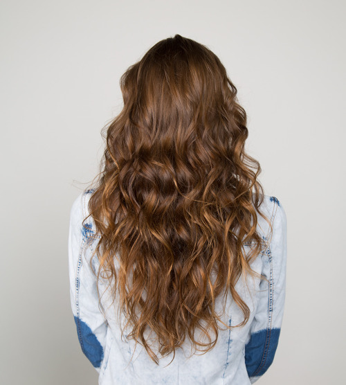 Tight curl perm long hair