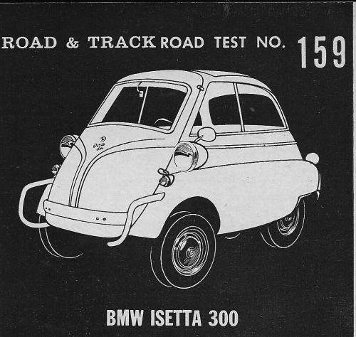 Impounded | Isetta drawing  Road & Track February 1958