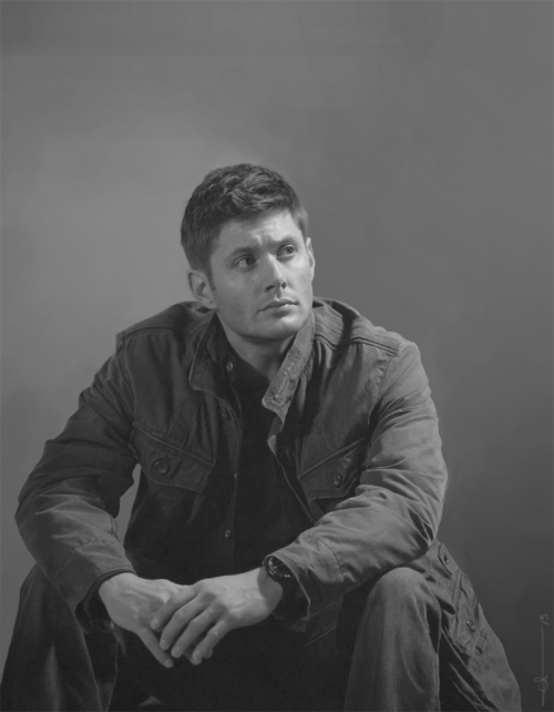 euclase2:Dean Winchester, drawn in PS.I used Andantonius’s pencil brush for a lot of this.