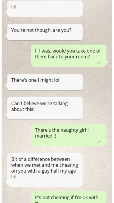 sluttytext:No regrets. 