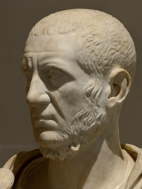 theancientwayoflife:~ Marcus Claudius Tacitus, the Emperor. Date: A.D. 275-276 Medium: Marble Proven