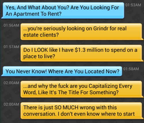 &hellip;I’d still probably have had sex with him for a New York City apartment, though. Pe