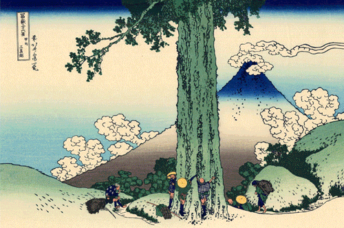 calebdwood:Hokusai, 36 views of mt. fuji