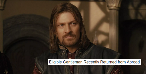 heartofoshun: penny-anna: The Fellowship &amp; Bilbo + 19th Century Character Trope Generator bo