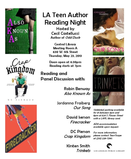 Please come out for a night of celebrating Teen Reading!