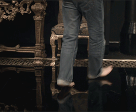 mizgnomer:  Furniture Abuse by David Tennant Bonus:  