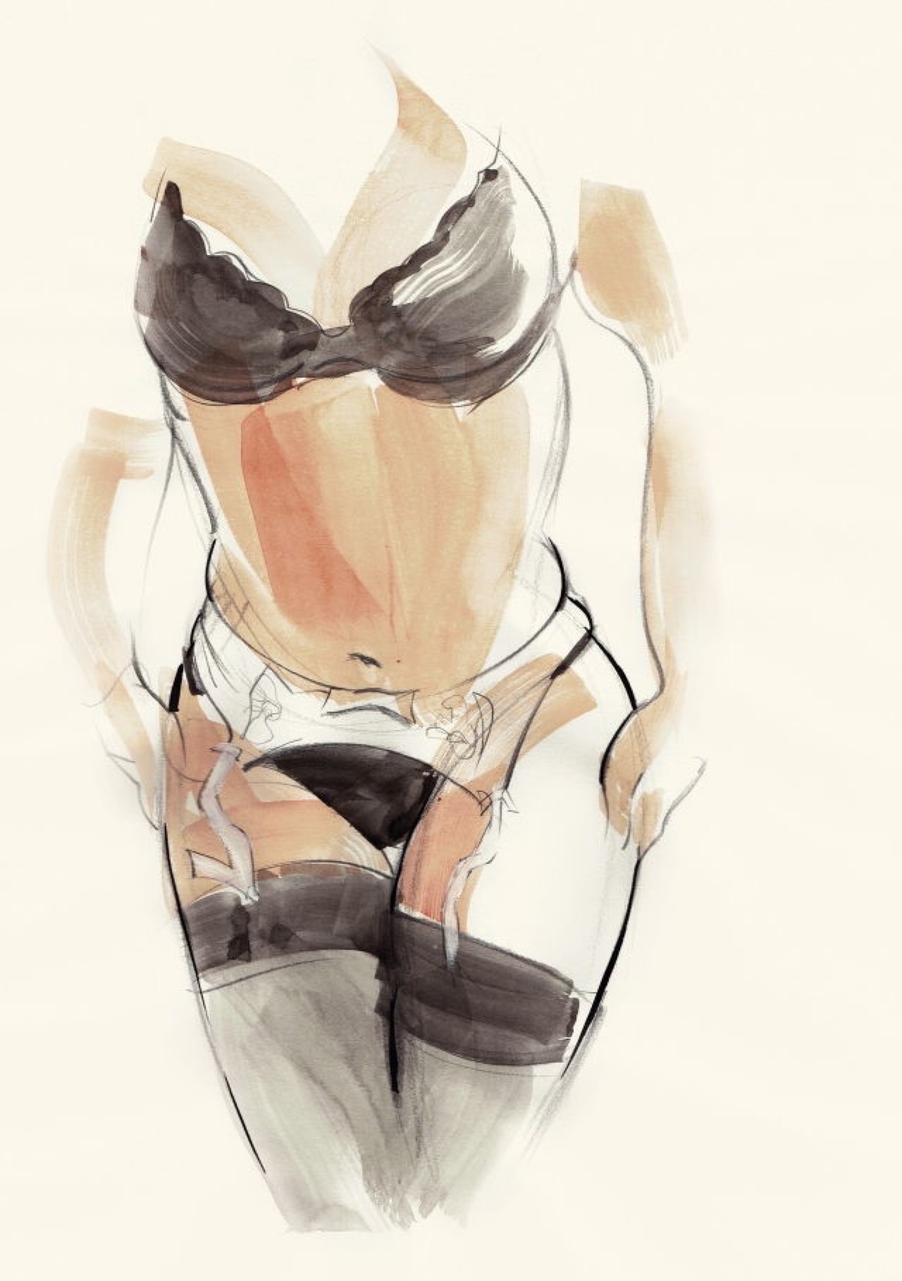 lapetitefillesexuelle:  @pornonpaper really understands how to draw my thighs. 