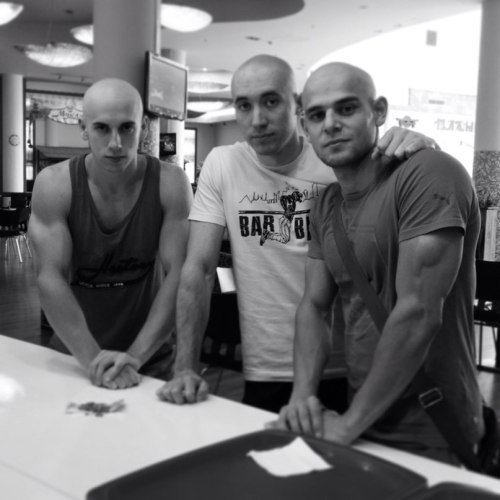 forevorinstigator:  All of them are hot, but the guy on the far left…fucking yum. Put me under his wing - and on his cock, hehe. 