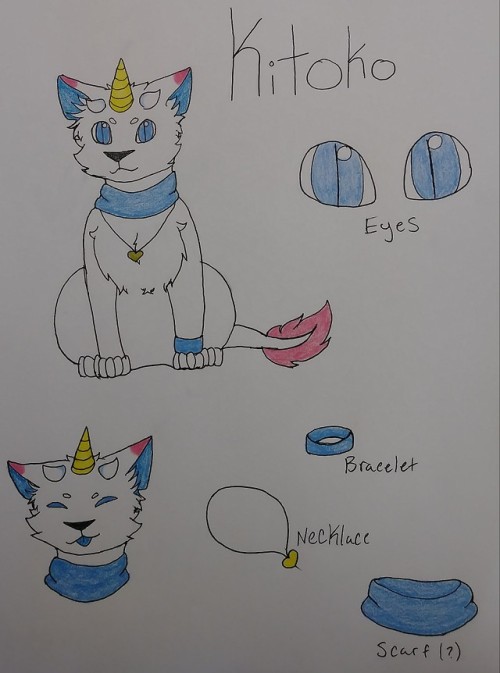 Name: Kitoko Species: Hybrid Breed: Unicaton (cat, unicorn, dragon) Gender: Non-Binary Orientation: 