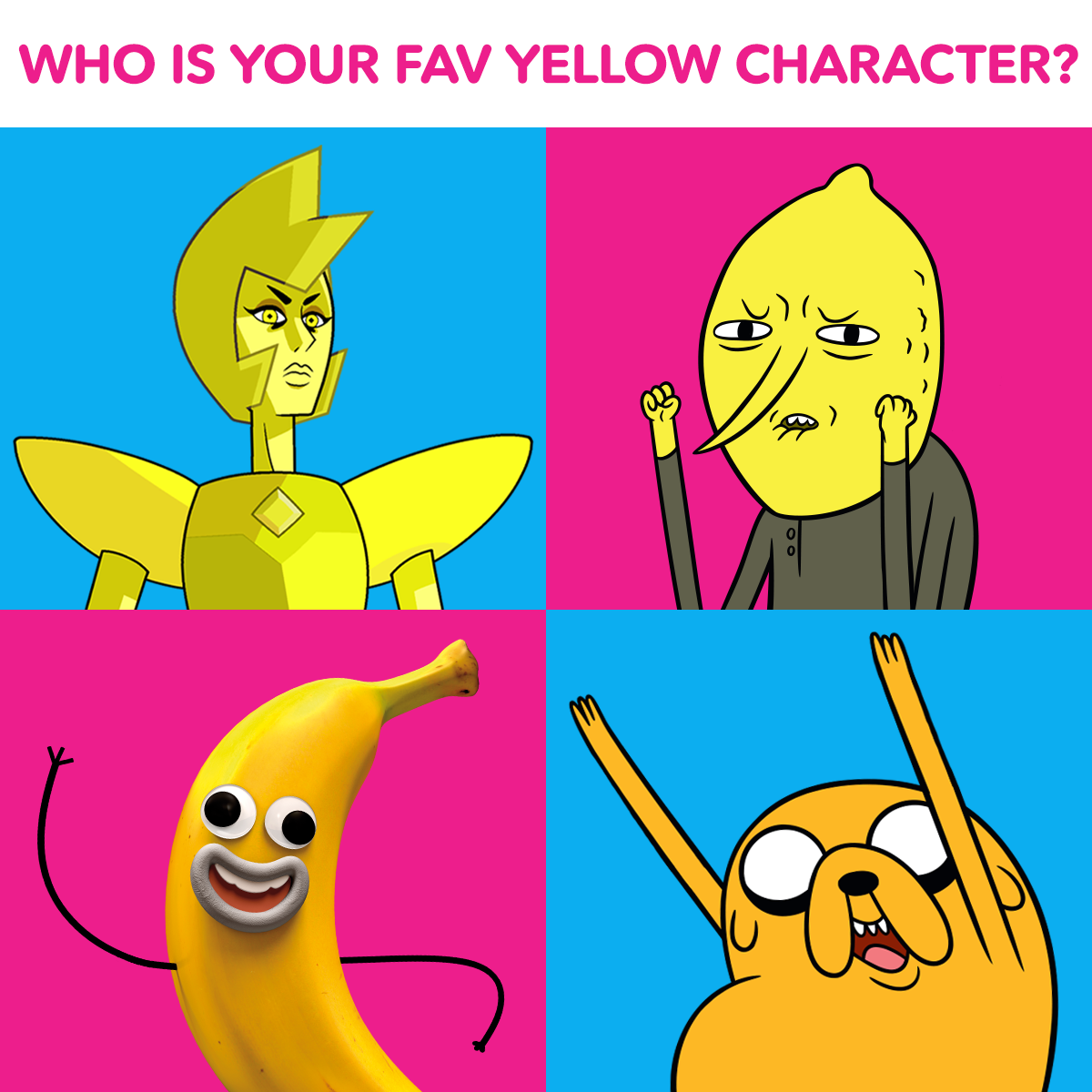 Cartoon Network — Which yellow character makes you happiest to see?...