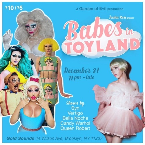 This Friday❗️ Come see me perform at Babes in Toyland! Can’t wait to give y’all a holiday show! . .