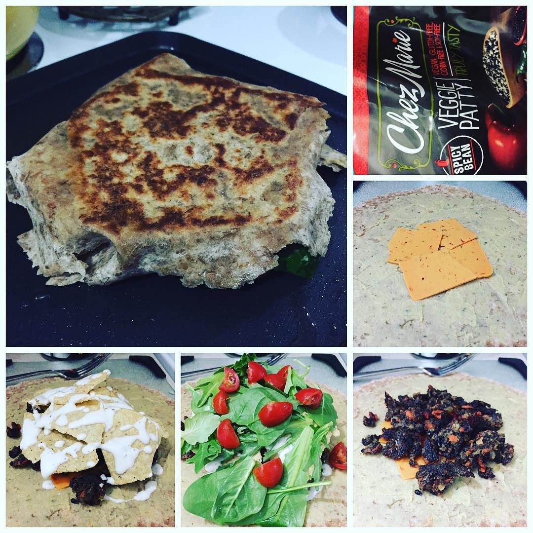 BAM! Super stoner vegan yummy copycat Crunchwrap supreme&hellip; ALL VEGAN INGREDIENTS!