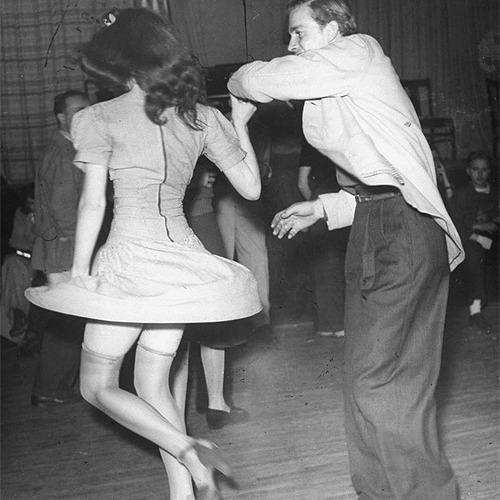 : Swing Shift Dance. Photographed by Peter Stackpole. (1942)
