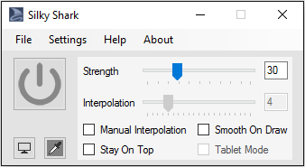 A free and open source mouse and tablet stabilizer.Releases/Downloads: https://github.com/stoicshark/silkyshark/releases