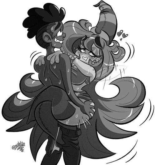 gheyblin: commission for rdaxx17 of Betilla and their OC Rio!