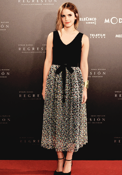 troublefindsme:  Emma Watson | ‘Regression’ Photocall in Madrid.
