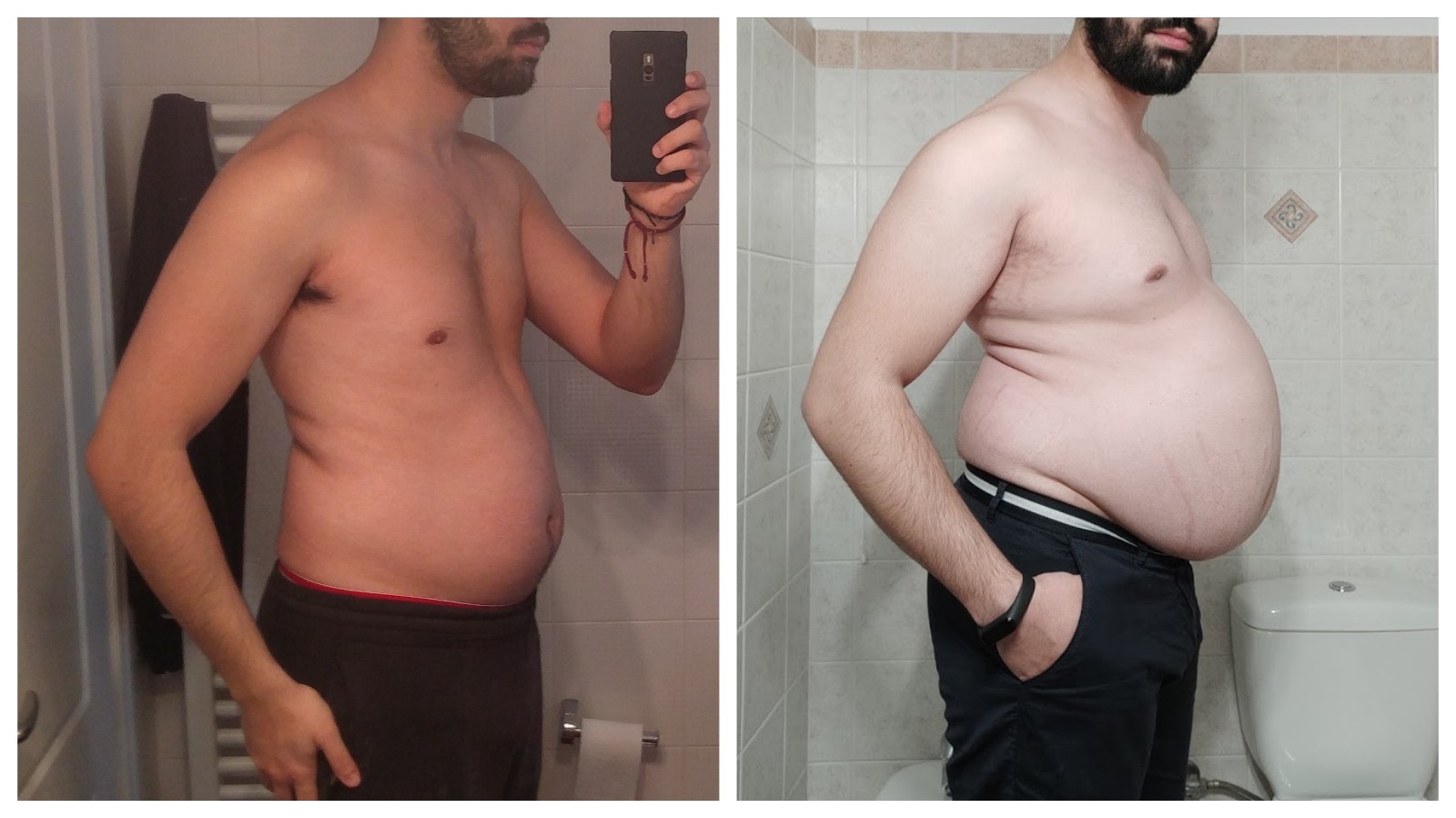 drewcent:15 kg vs 40 kg gainThat&rsquo;s what happens when you eat enough for