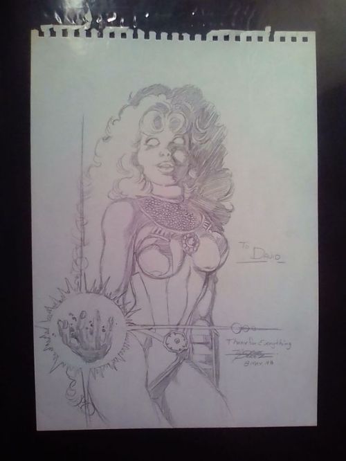 Perez Starfire currently on ebay https://www.ebay.com/itm/Starfire-koriandr-Teen-titans-dessin-origi