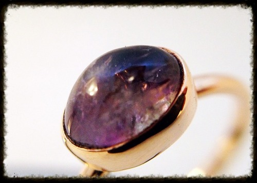 Just finished this lil beauty, customer found Amethyst crystal wrapped in beautiful shining Bronze!