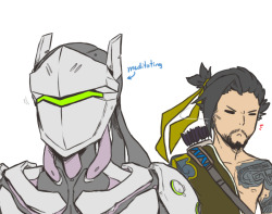 oroorous:  Genji has cute ear things. Don’t tell me you wouldn’t want to touch them. 