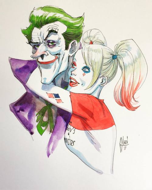 bear1na:The Joker and Harley Quinn by Guillem March *
