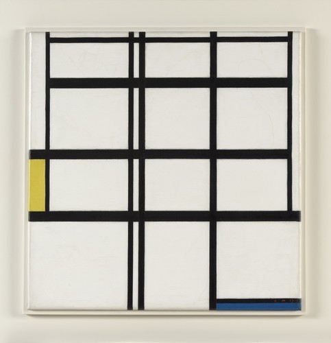 Composition in Yellow, Blue, and White, I, Piet Mondrian, 1937, MoMA: Painting and SculptureThe Sidn