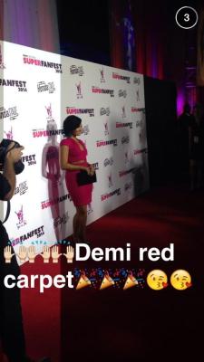 dlovato-news:  OCTOBER 8TH - Demi Lovato on the red carpet at VEVO Certified’s SuperFanFest. 