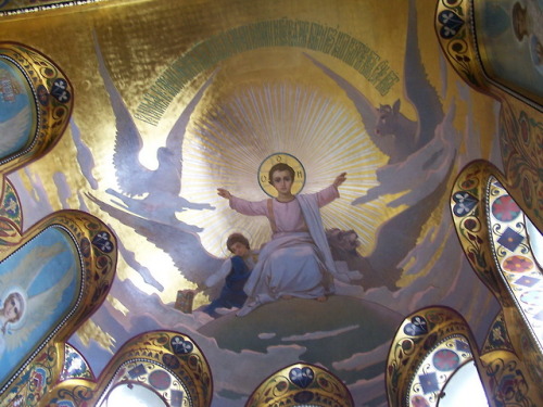 Fresco on Temple of Assumption of the Blessed Virgin Mary