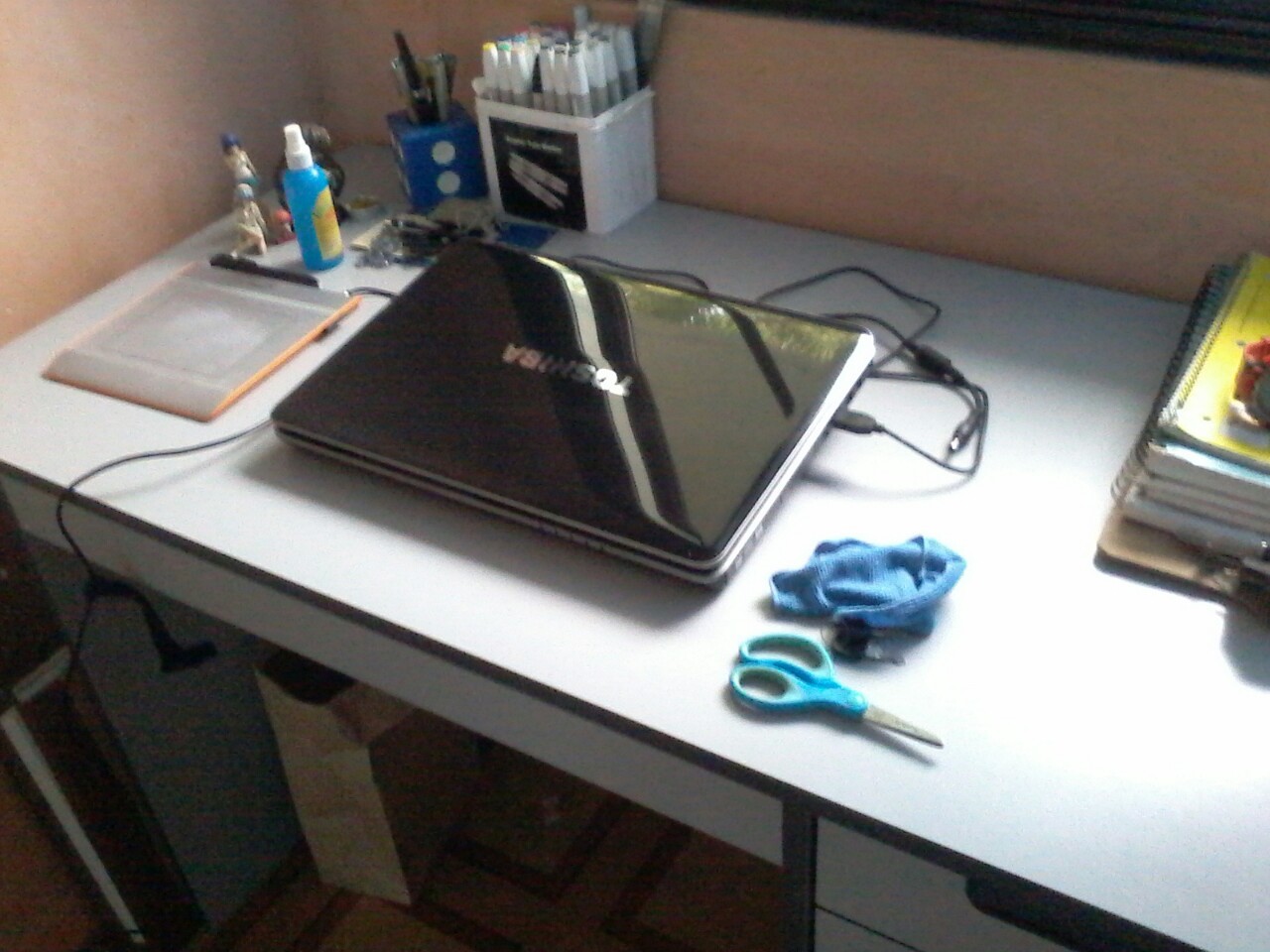 Finally all that hardwork paid off&hellip; got a new desk.  Good bye sore back.